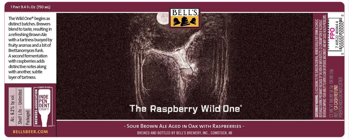 The Raspberry Wild One label art — BELL'S