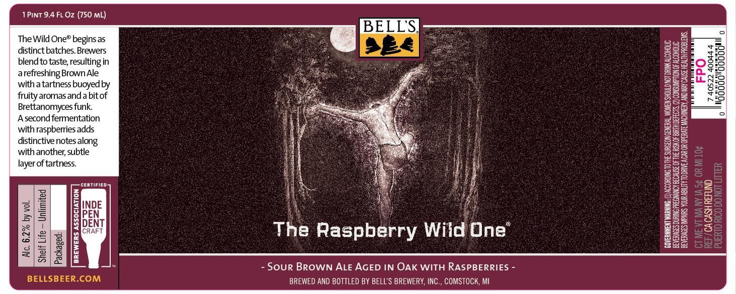 The Raspberry Wild One — full label as filed with TTB