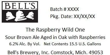 The Raspberry Wild One label