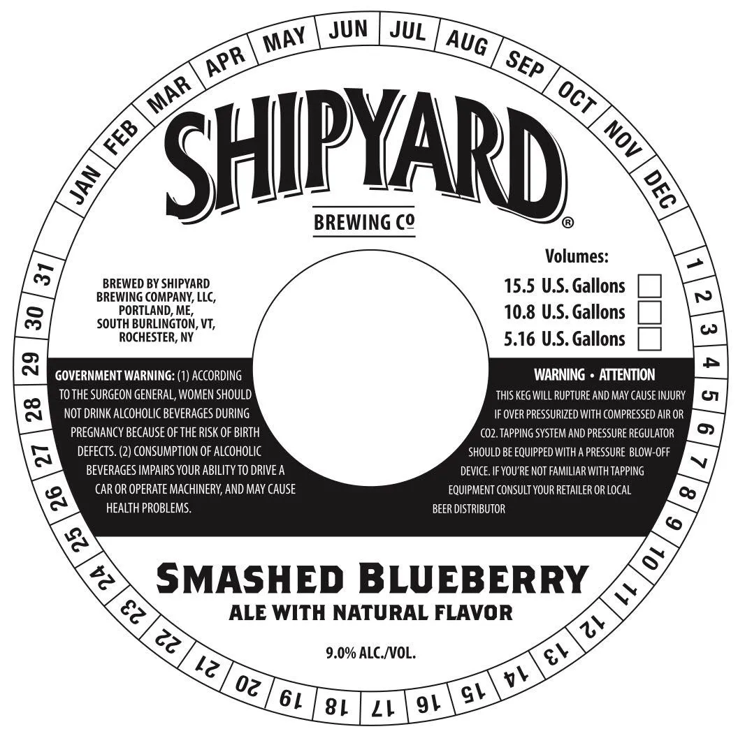 Smashed Blueberry label