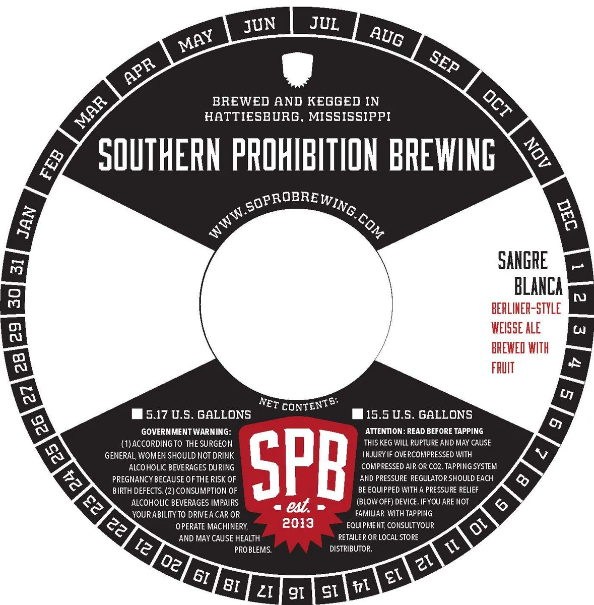 Sangre Blanca label