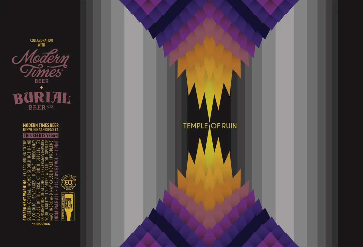 Temple Of Ruin label art — TEMPLE OF RUIN