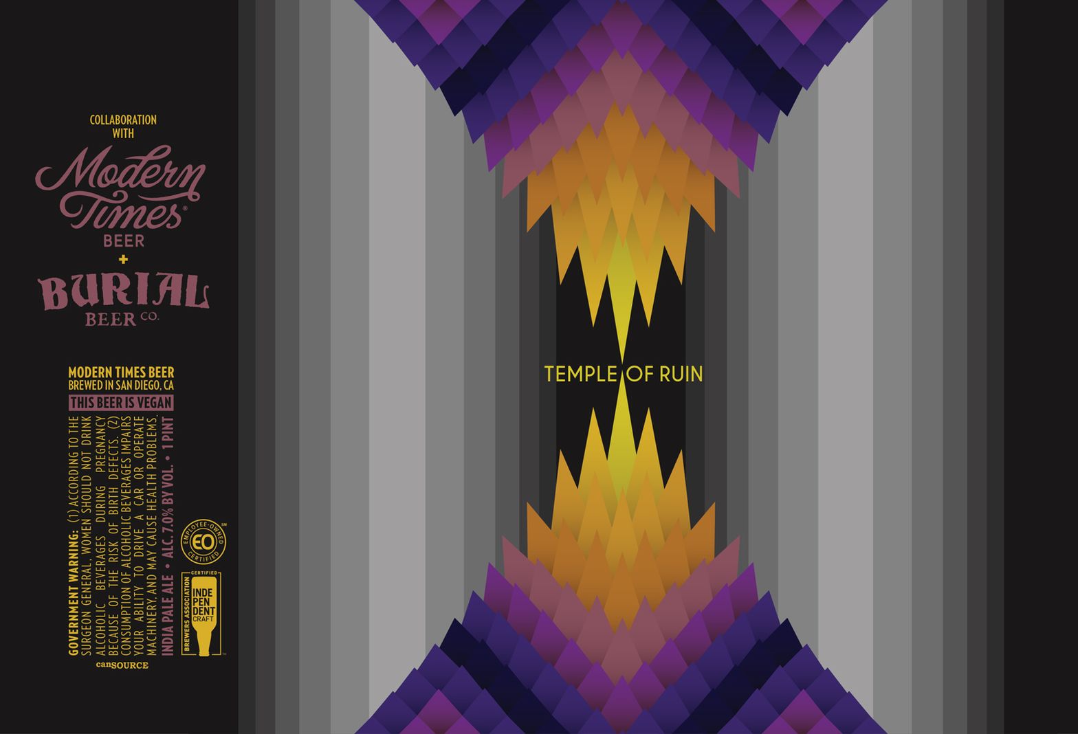 Temple Of Ruin — full label as filed with TTB