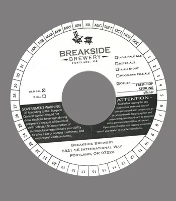 Fresh Hop Sterling Pilsner label