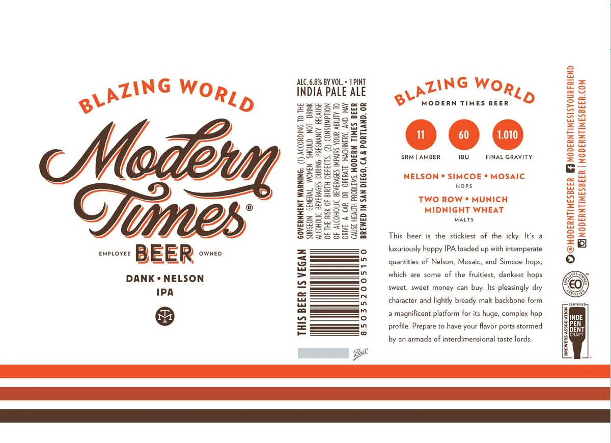 Blazing World label art — BLAZING WORLD