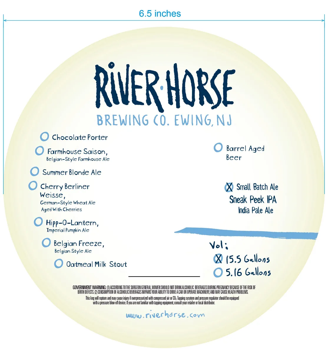 Sneak Peek IPA label art — RIVER HORSE