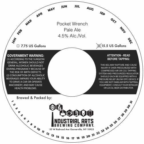 Pocket Wrench — full label as filed with TTB