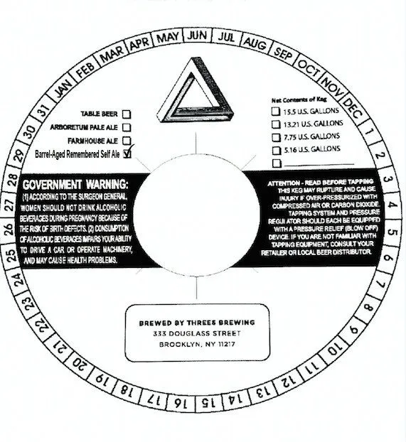 Barrel-Aged Remembered Self Ale label