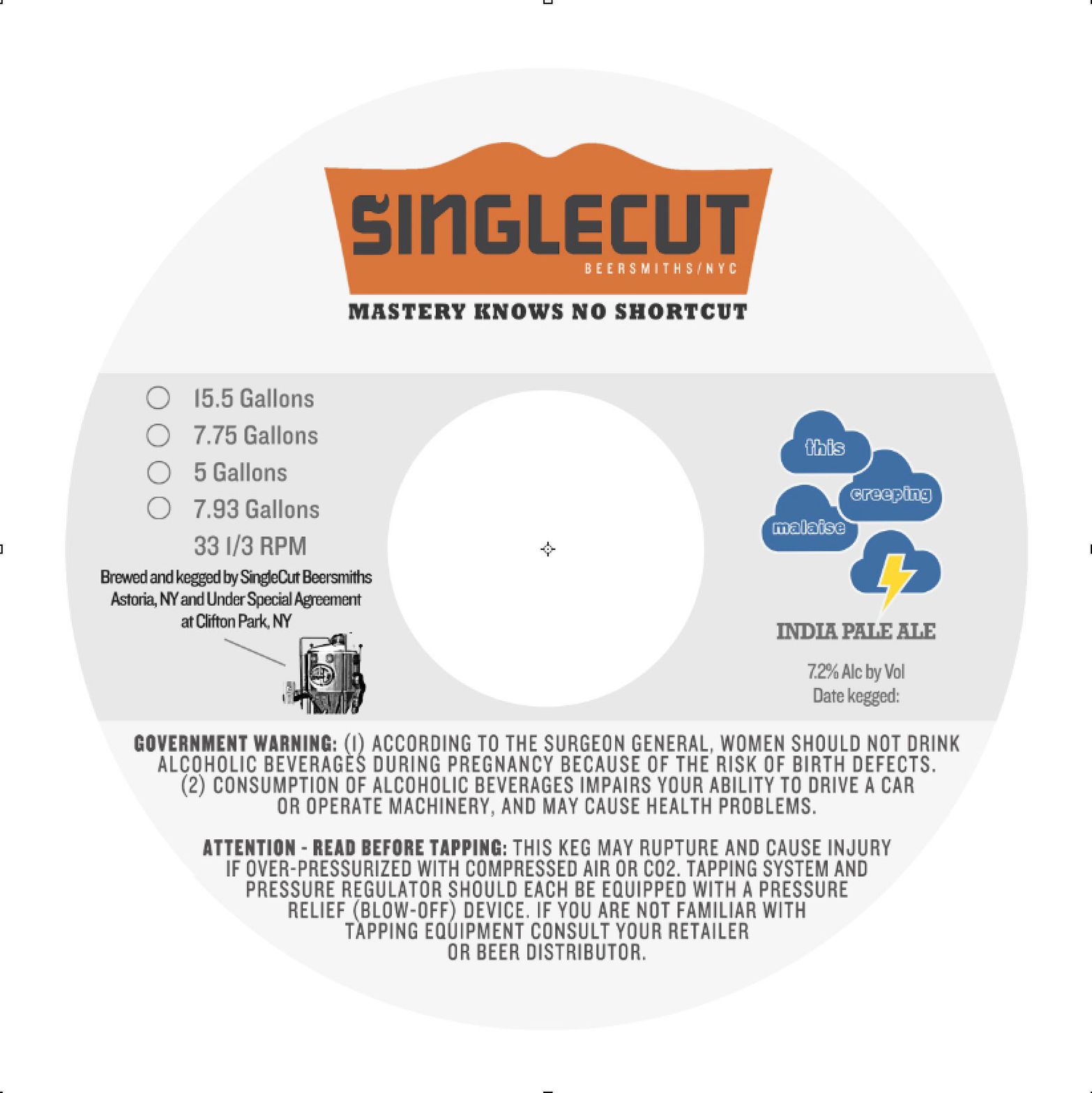 This Creeping Malaise — full label as filed with TTB