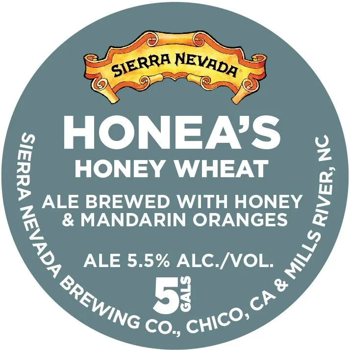 Honea's Honey Wheat label