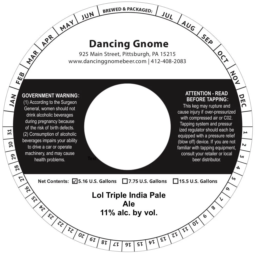 Lol Triple India Pale Ale label