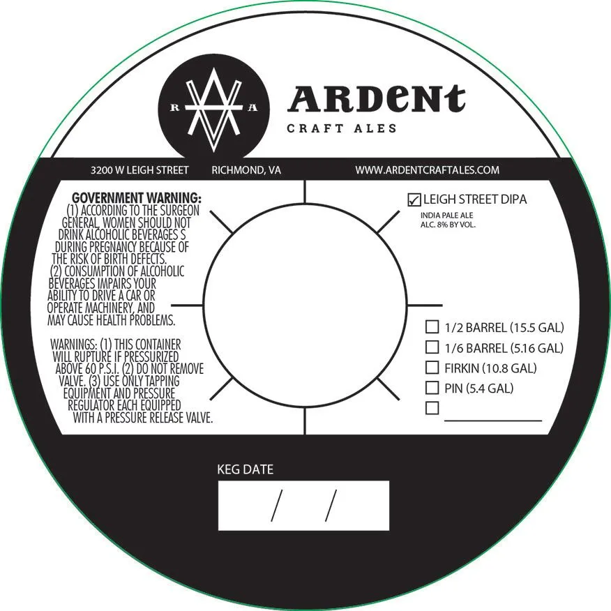 Leigh Street DIPA label art — LEIGH STREET DIPA