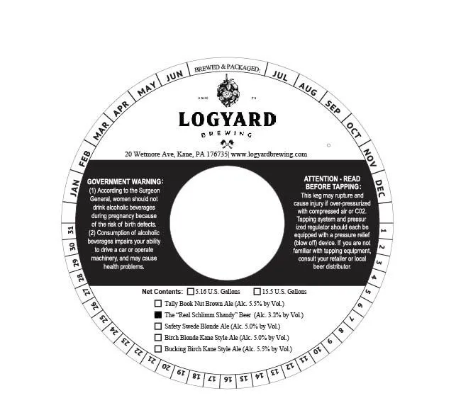 The "Real Schlimm Shandy" label