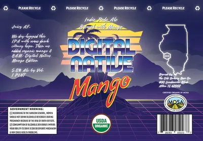 Digital Native Mango label