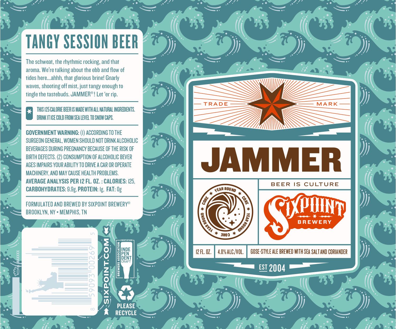 Jammer — full label as filed with TTB