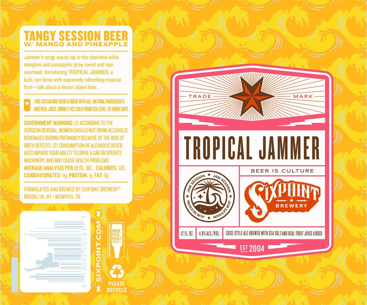 Tropical Jammer label art — TROPICAL JAMMER