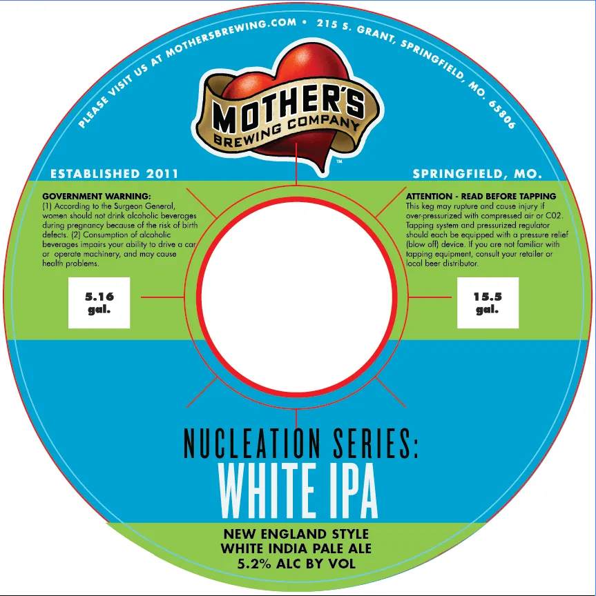 Nucleation Series: White IPA label