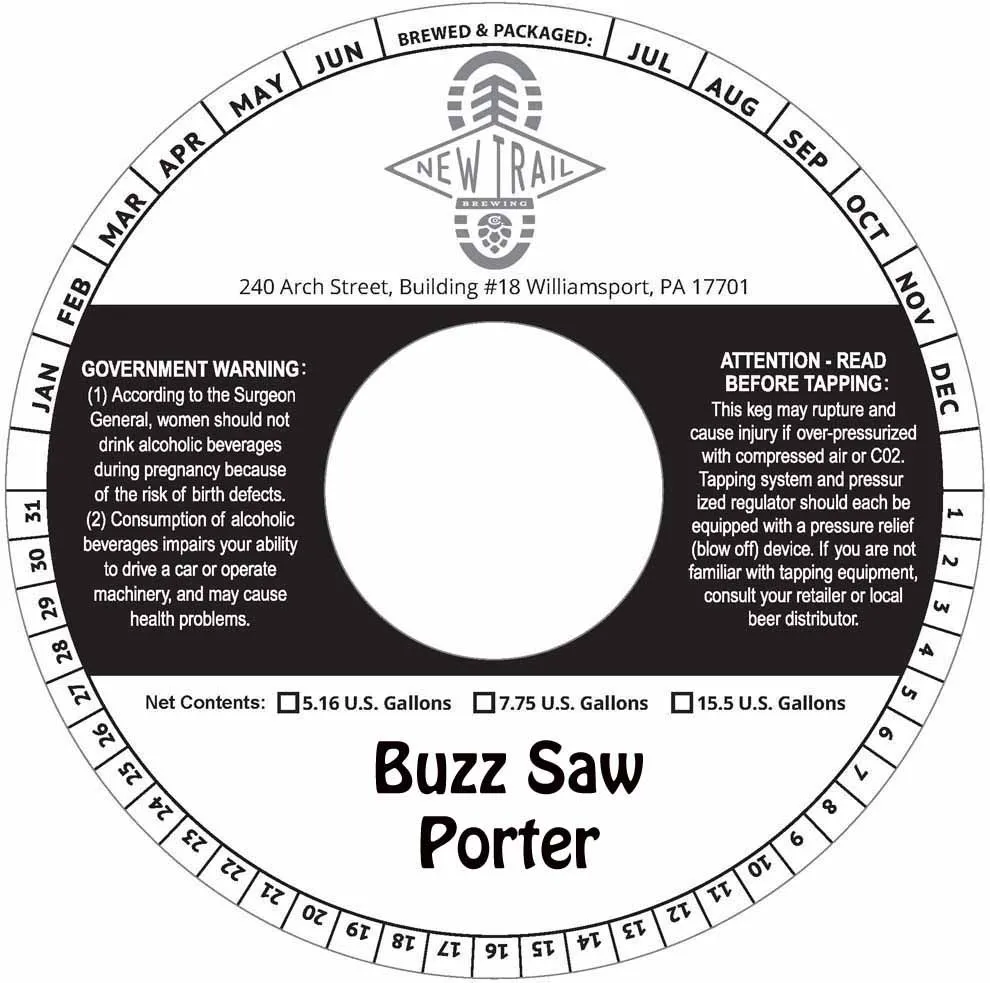 Buzz Saw Porter label