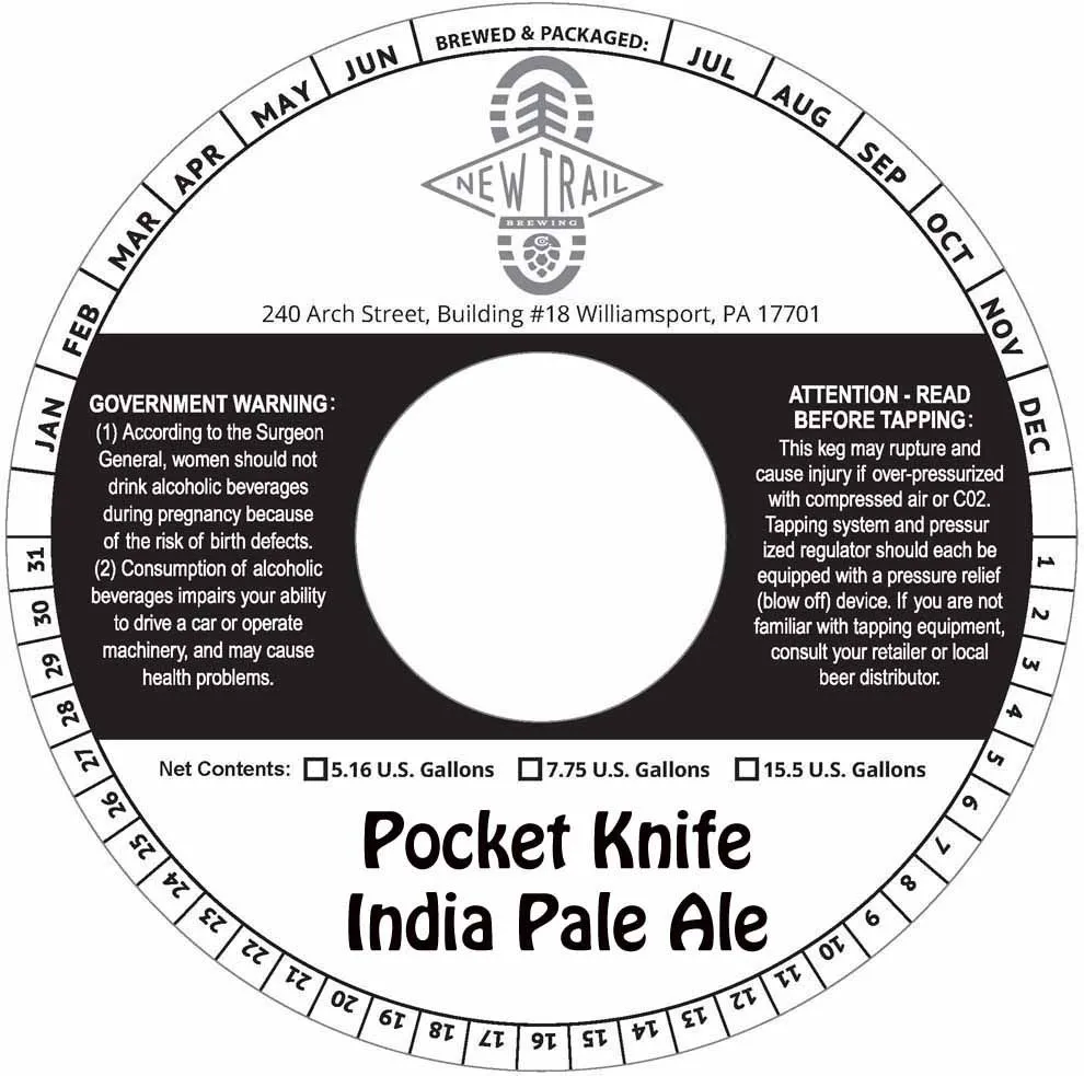 Pocket Knife India Pale Ale label