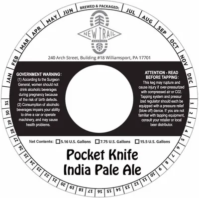 Pocket Knife India Pale Ale label