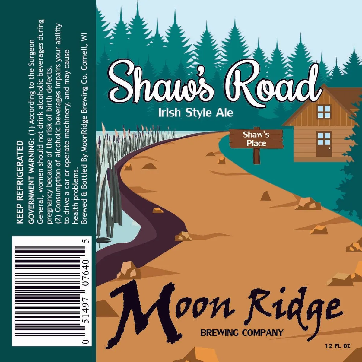 Shaw's Road label