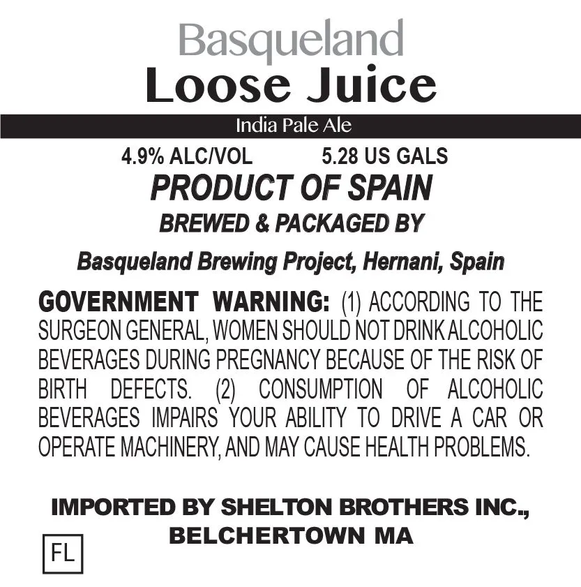 Loose Juice label art — BASQUELAND