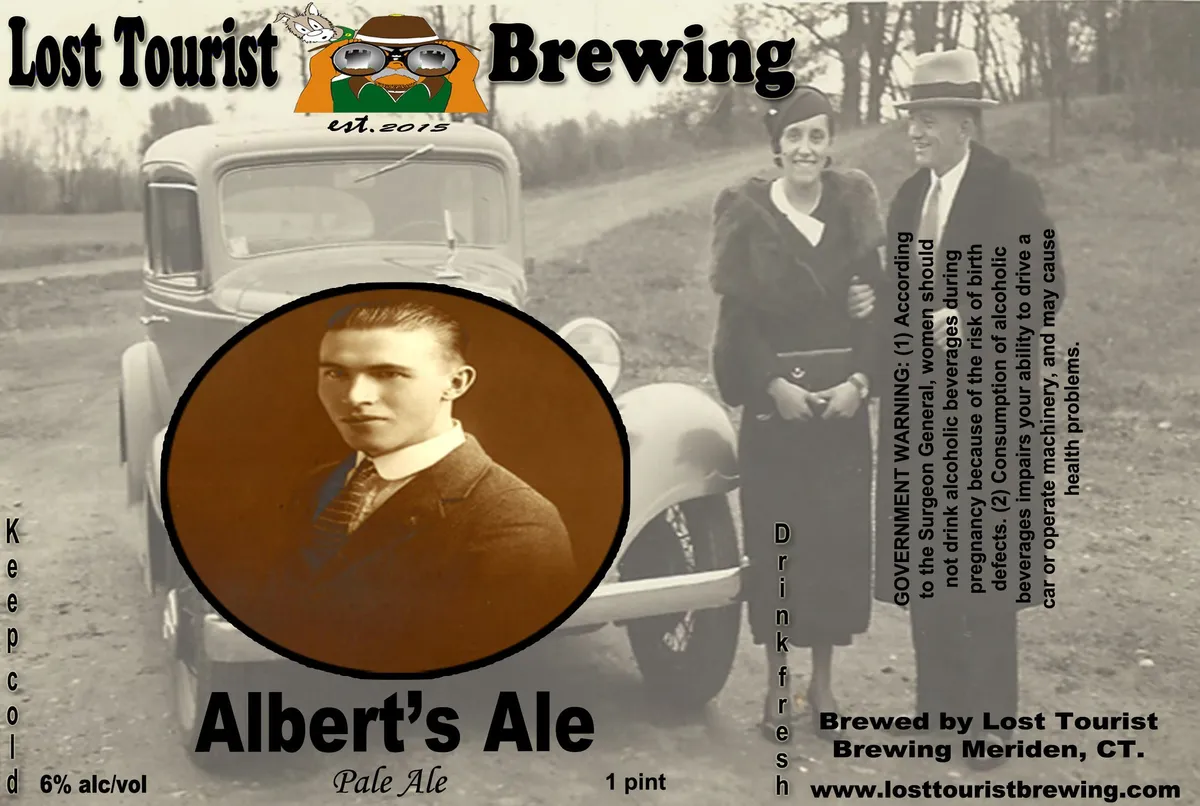 Albert's Ale label