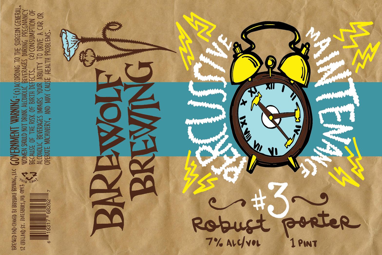 Percussive Maintenance #3 Robust Porter — full label as filed with TTB