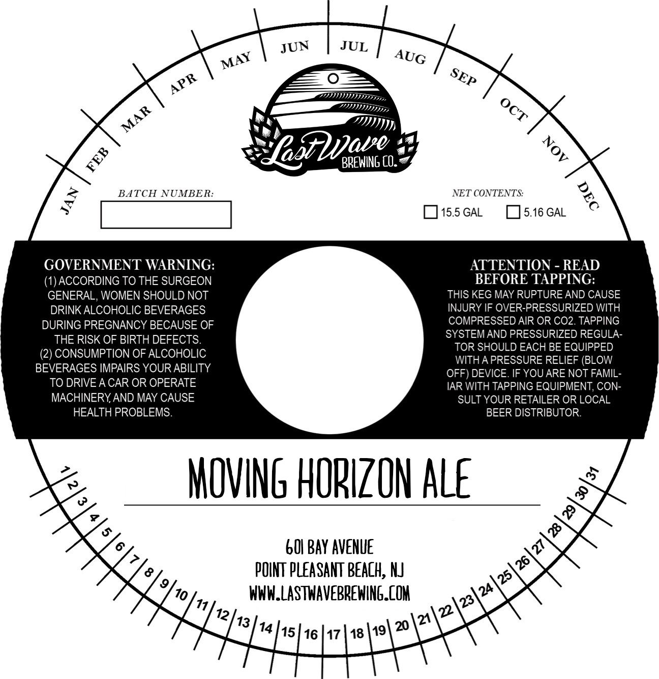 Moving Horizon Ale — full label as filed with TTB