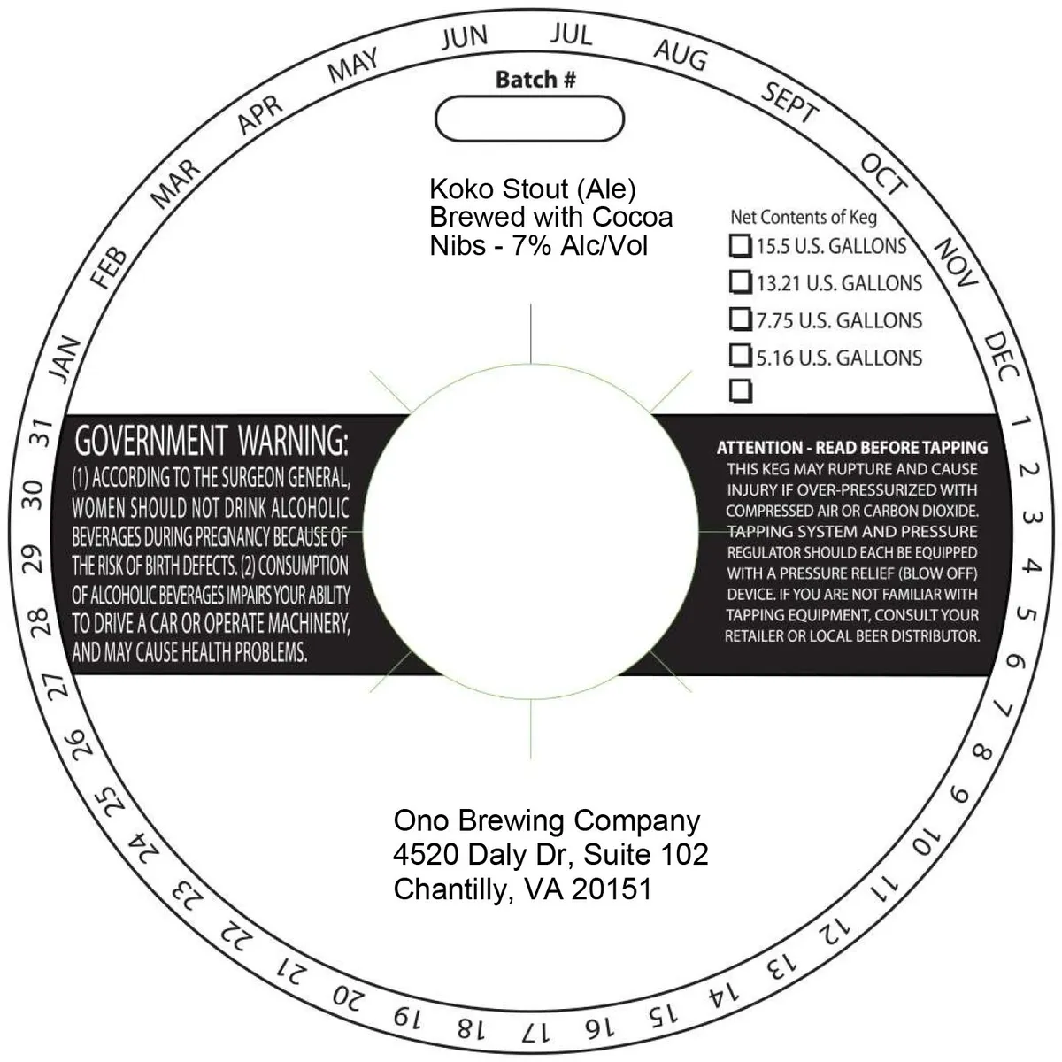 Koko Stout label art — KOKO