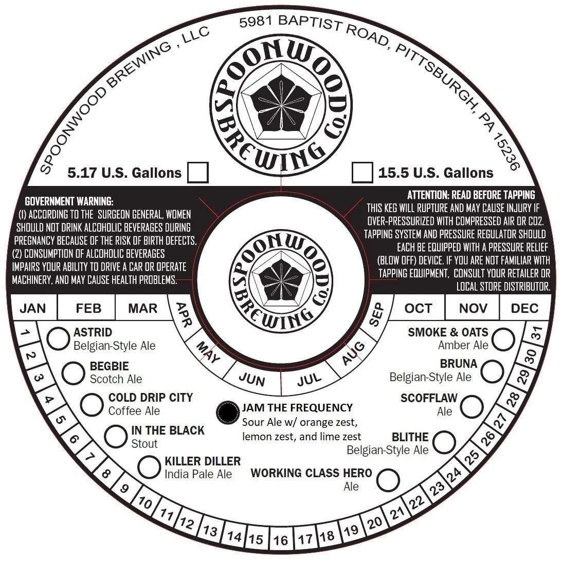 Jam the Frequency label art — JAM THE FREQUENCY