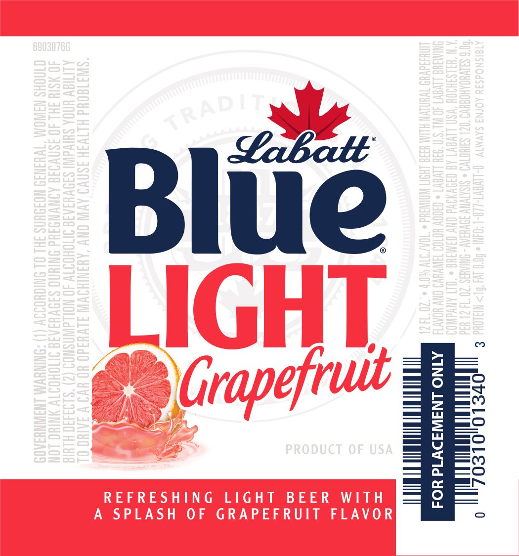 Blue Light Grapefruit — full label as filed with TTB