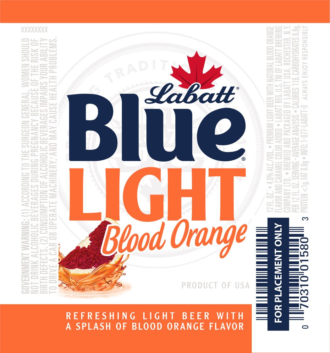 Blue Light Blood Orange — full label as filed with TTB