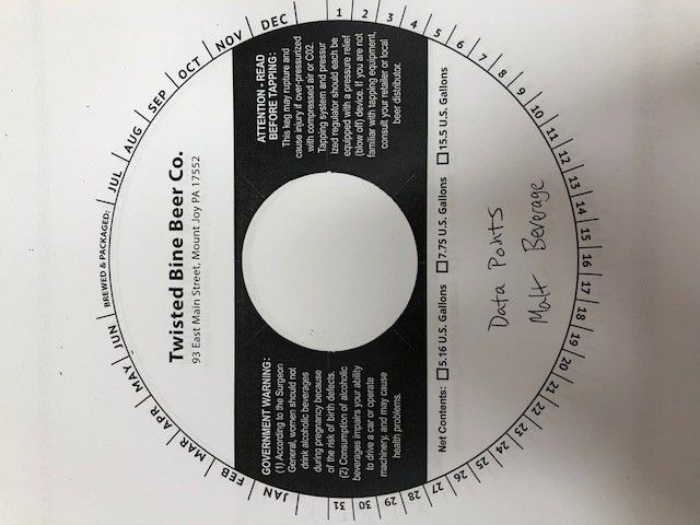 Data Points — full label as filed with TTB