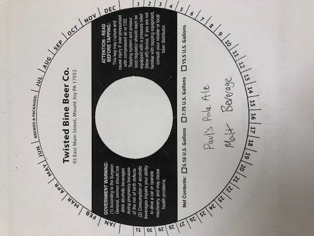 Paul's Pale Ale label