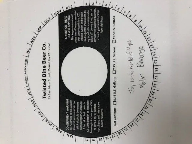 Joy to the World of Hops label