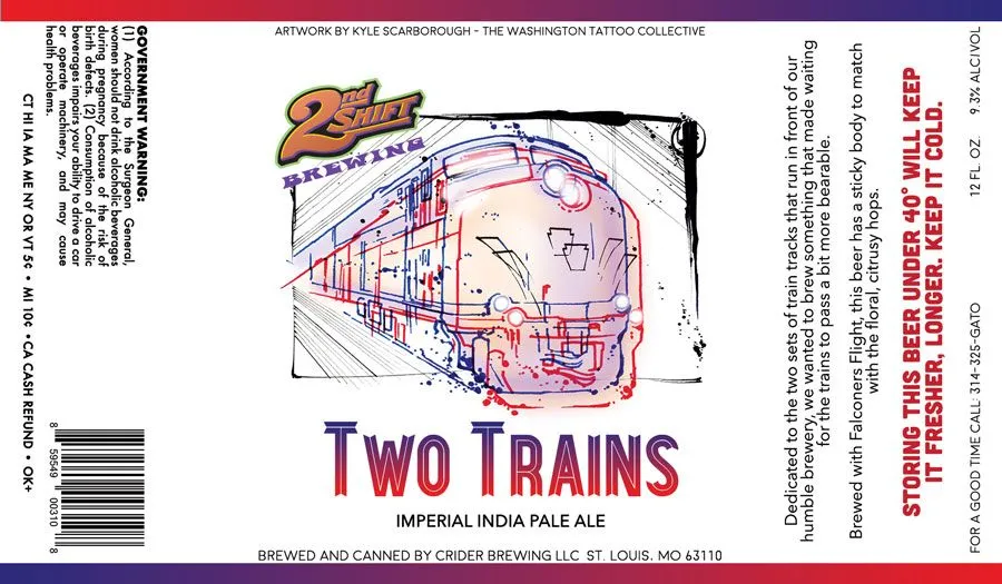 Two Trains label
