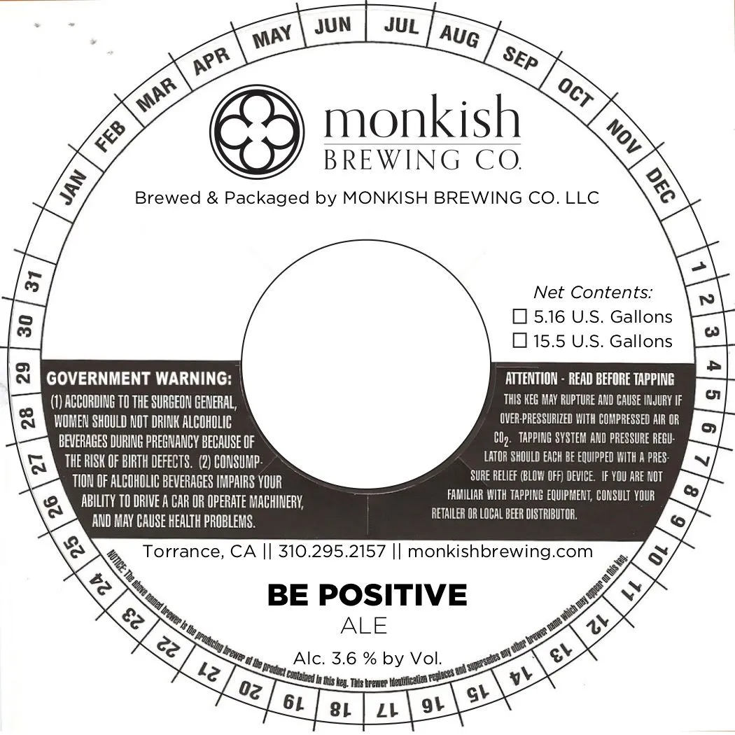 Be Positive label
