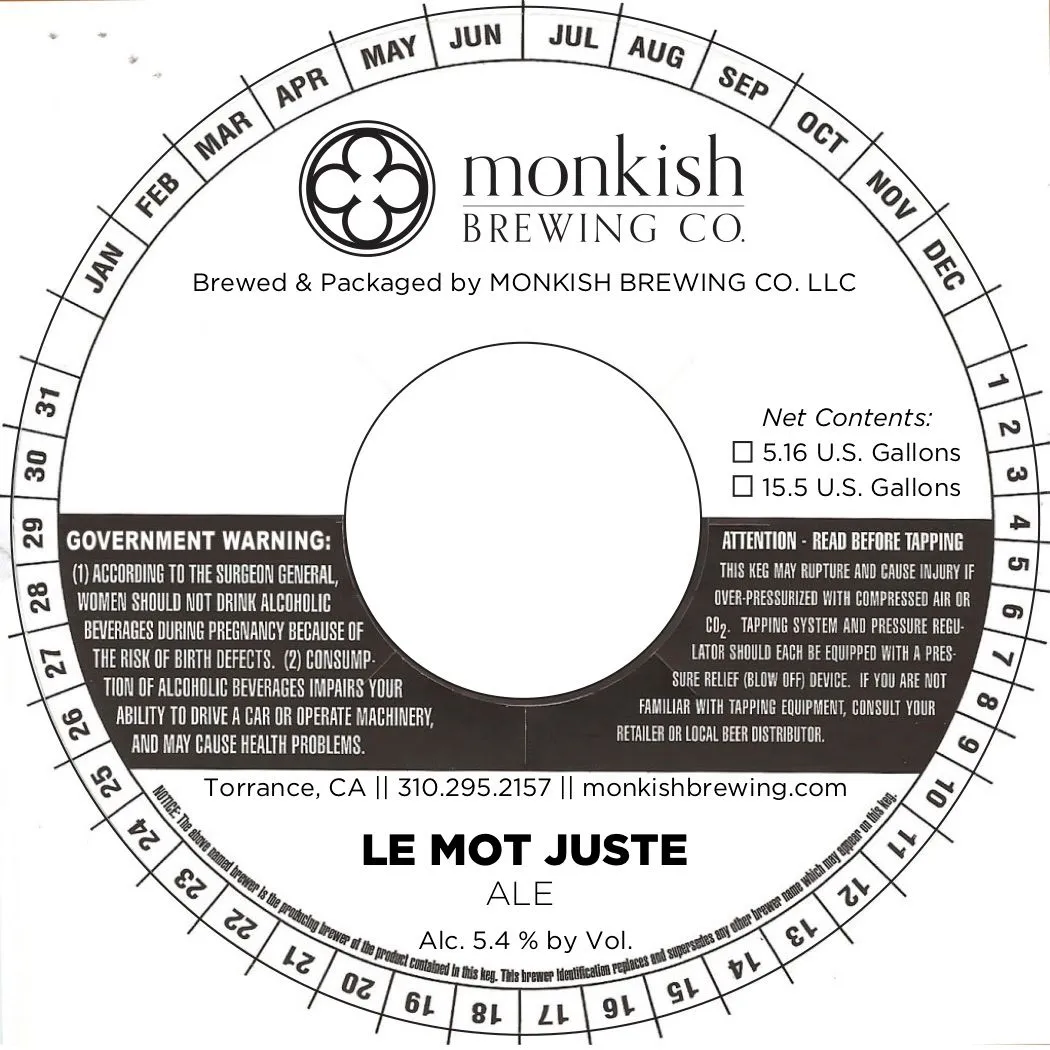 Le Mot Juste label