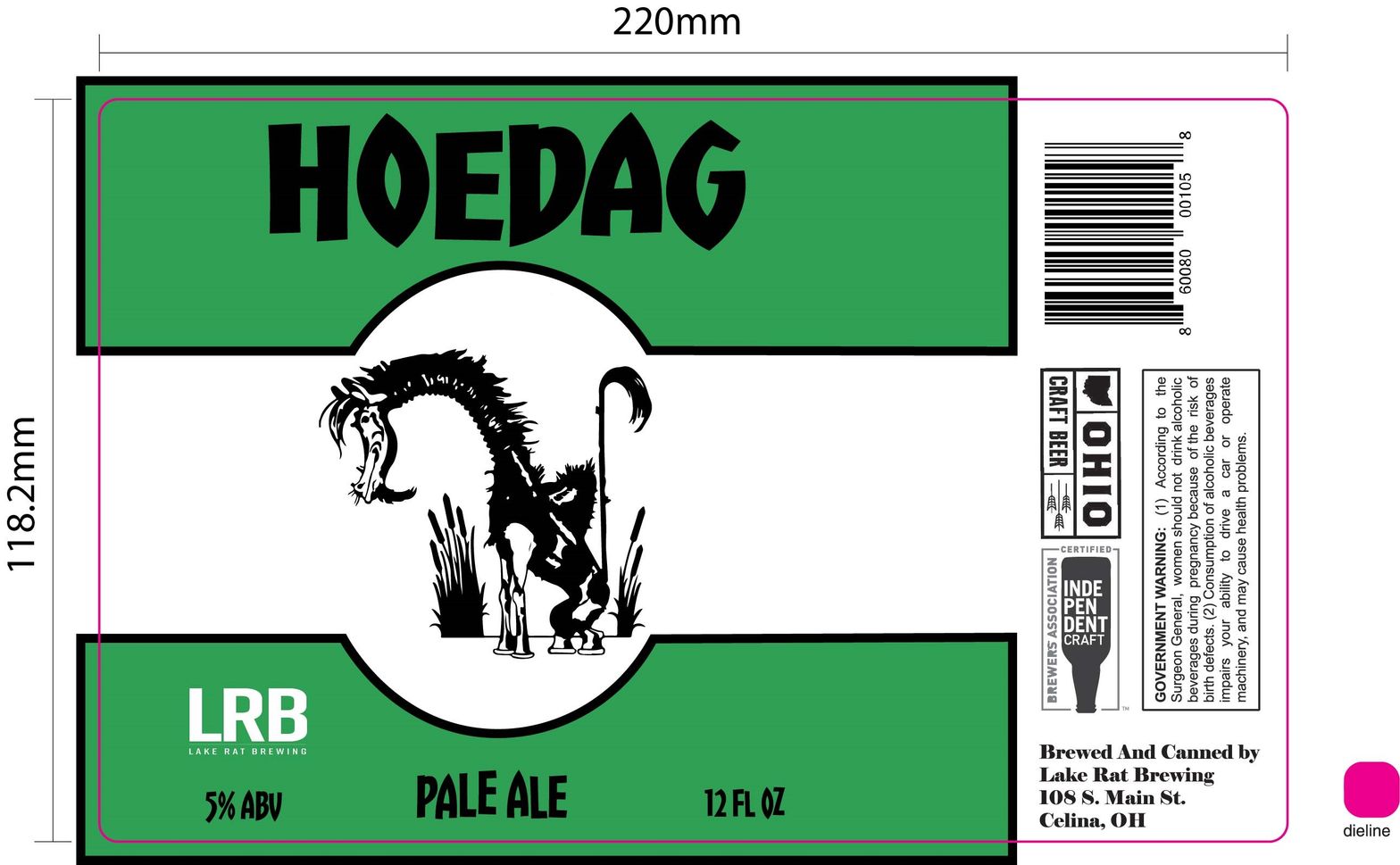 Hoedag — full label as filed with TTB
