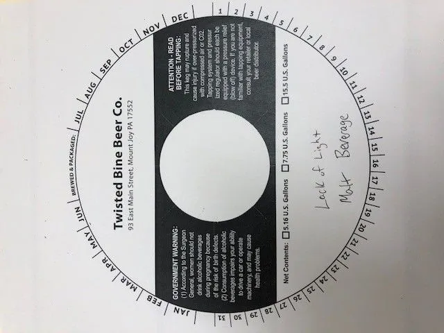 Lack of Light label