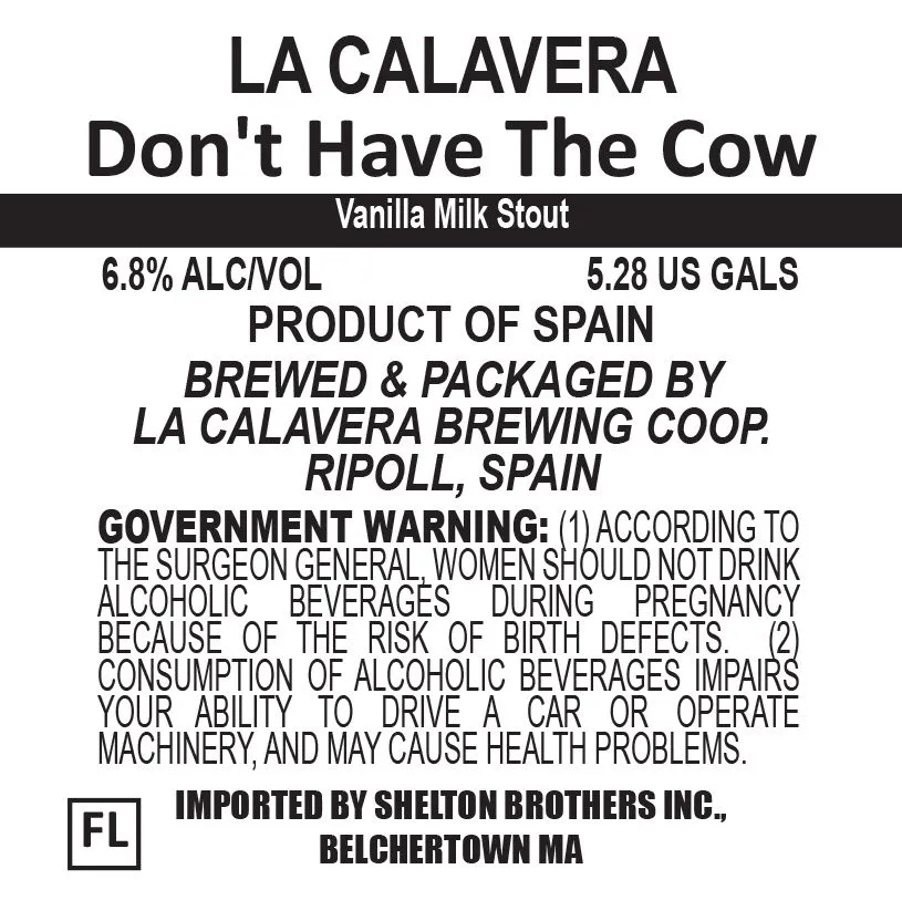 Don't Have The Cow label