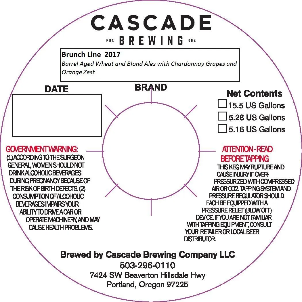 Brunch Line 2017 label