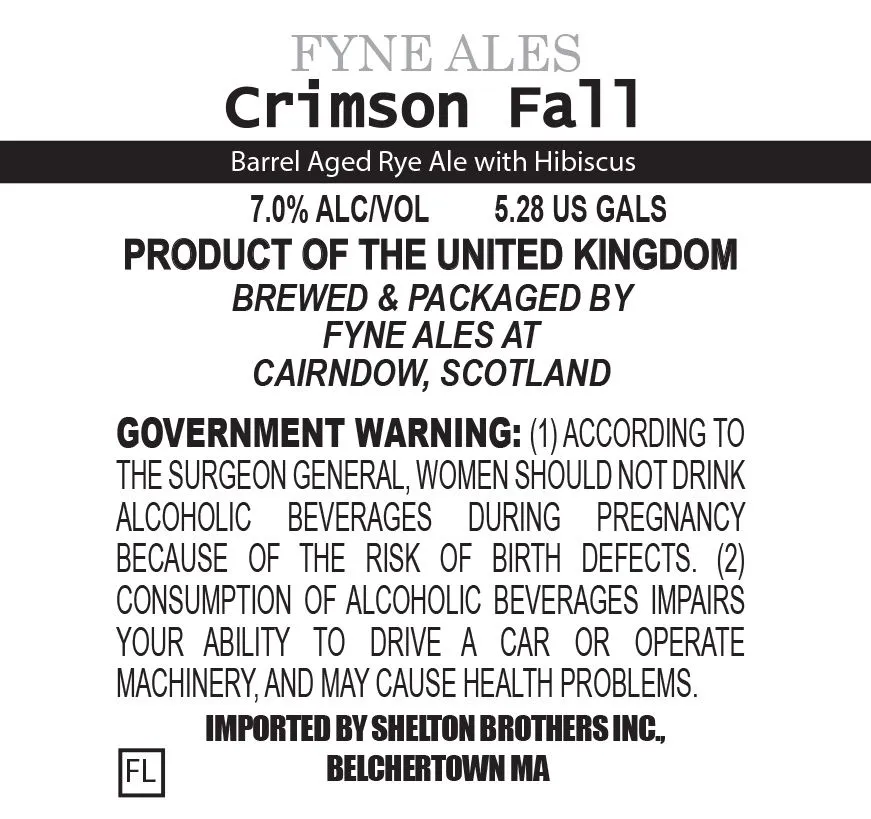 Crimson Fall label