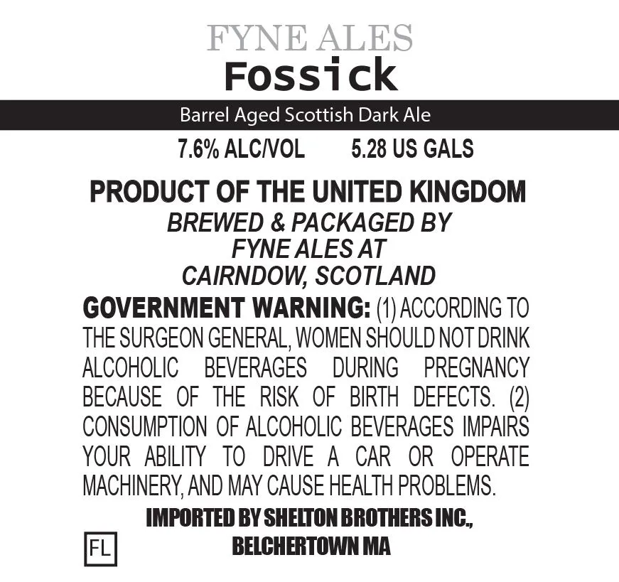 Fossick label
