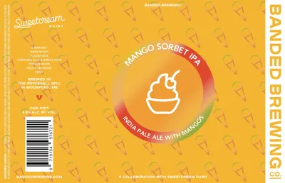 Mango Sorbet IPA label