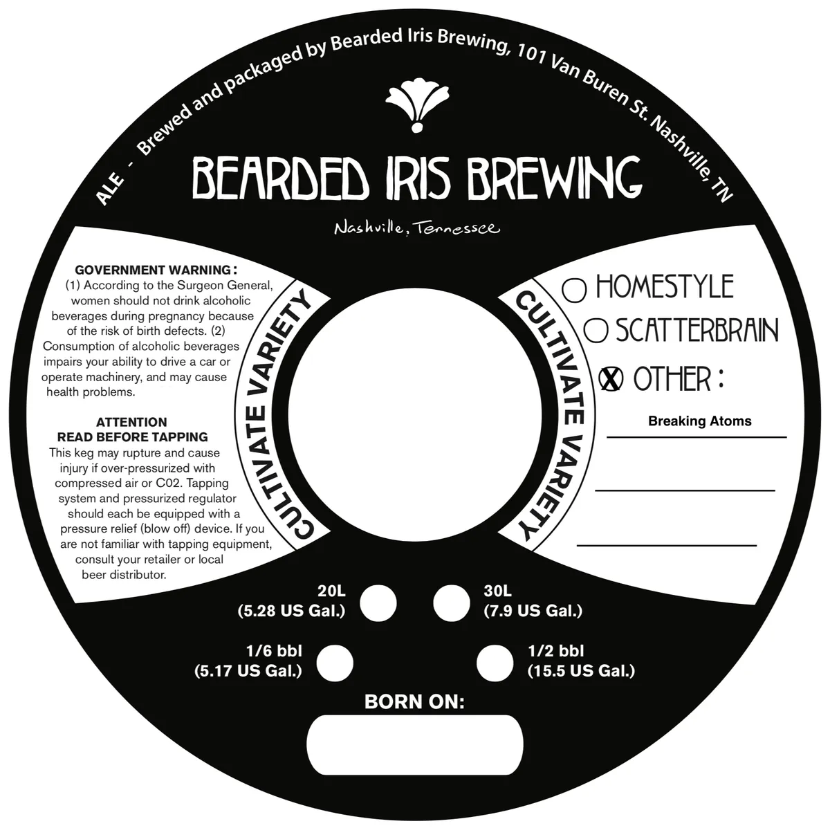 Breaking Atoms label art — BREAKING ATOMS