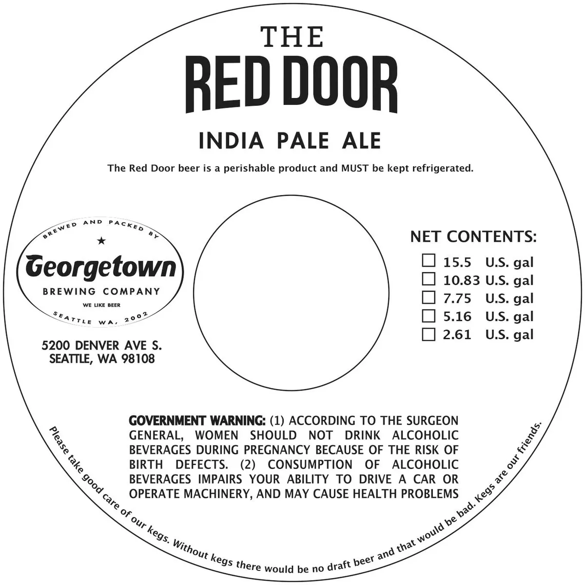 The Red Door label