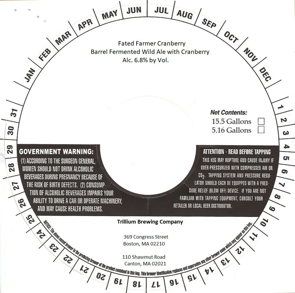Fated Farmer Cranberry label