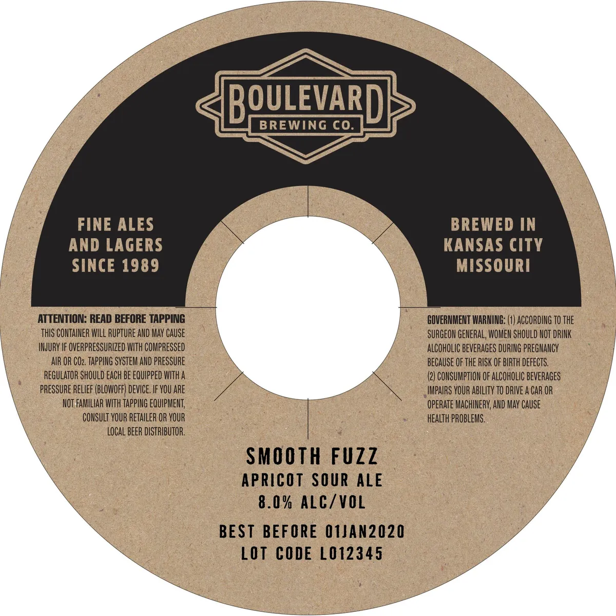 Smooth Fuzz label art — BOULEVARD